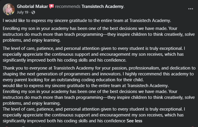 Parent feedback